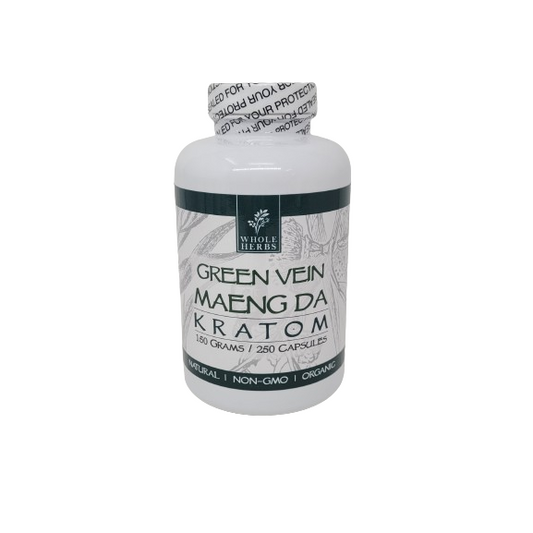 Whole Herbs Kratom Caps 250CT Maeng Da Green