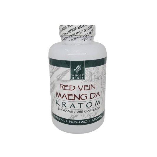 Whole Herbs Kratom Caps 250CT Maeng Da Red