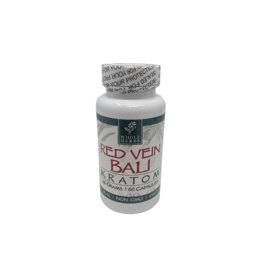 Whole Herbs Kratom Caps 60CT Bali Red