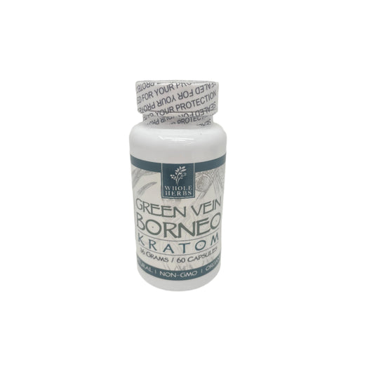 Whole Herbs Kratom Caps 60CT Borneo Green