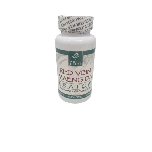 Whole Herbs Kratom Caps 60CT Maeng Da Red