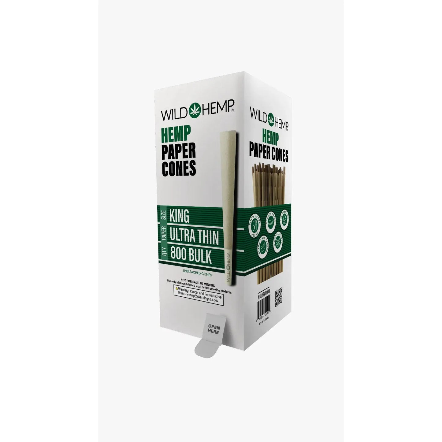 Wild Hemp Cones Bulk 900CT 1 1/4 Size