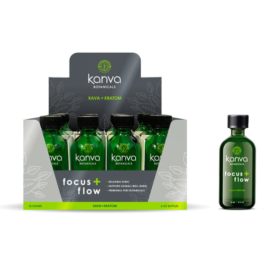 Kanva Botanicals Focus+Flow Kava Enhanced Blend 12CT