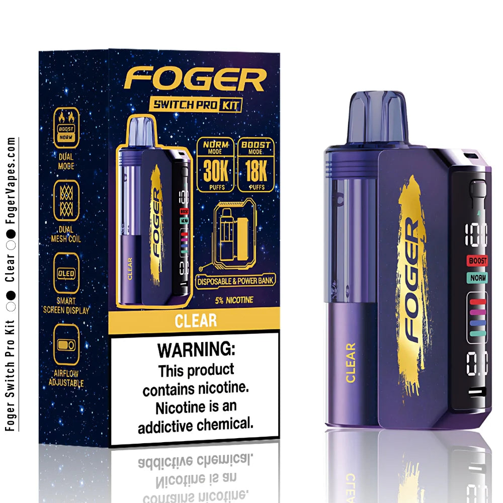 Foger Switch Pro Vape Kit 30k 5ct Box