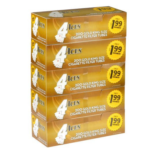 4Aces Tubes 200CT Gold King 5CT
