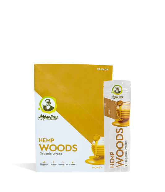 Afghan Hemp Wraps 2CT Woods Honey 25CT Box