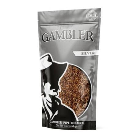 Gambler Tobacco 16OZ L Silver
