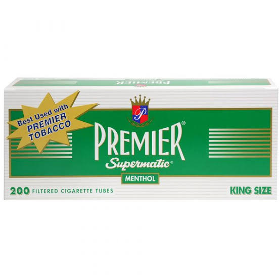 Premier Tubes 200 Count Menthol 5 Count Pack