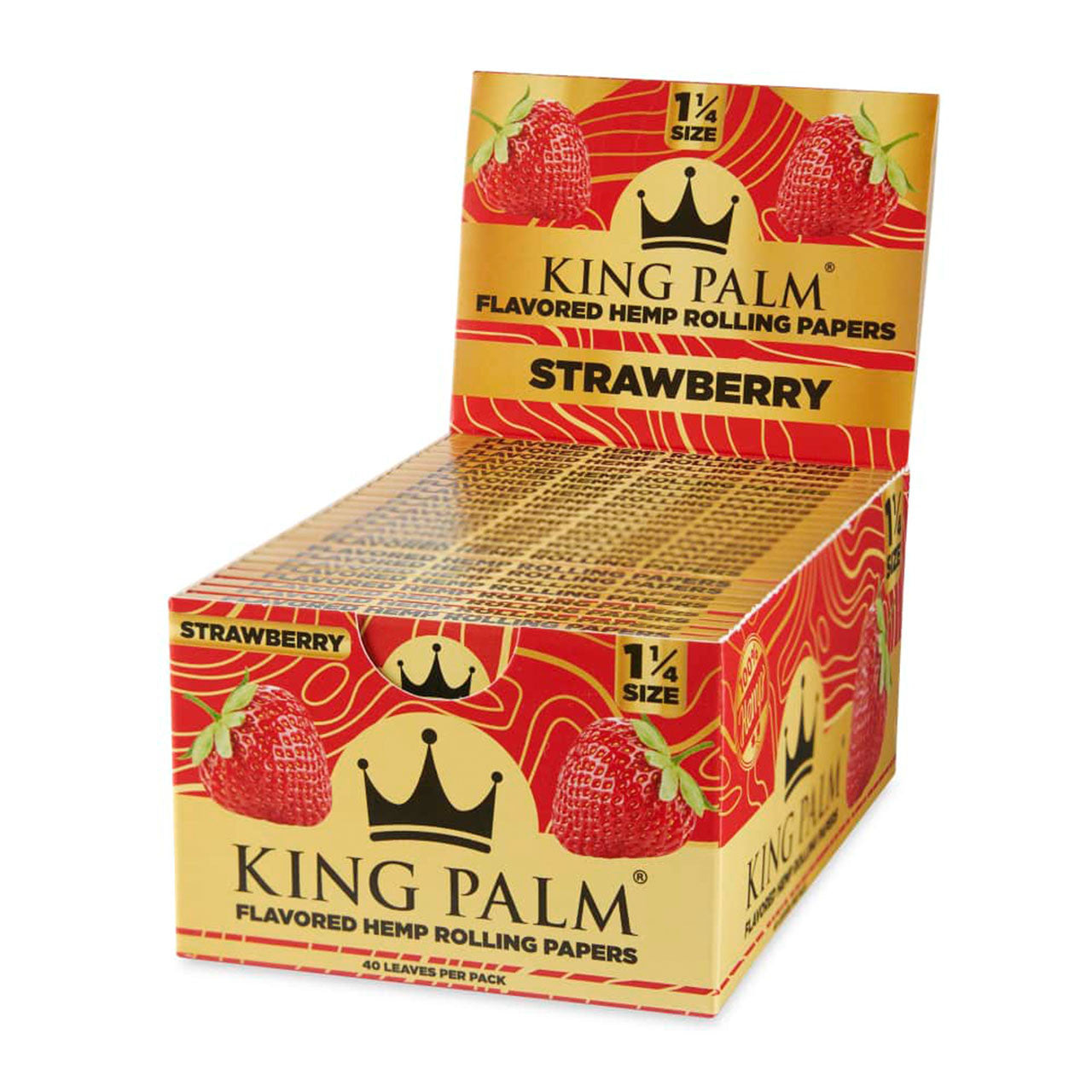 King Palm Papers Strawberry Flavored Hemp 1¼ - 50ct Box