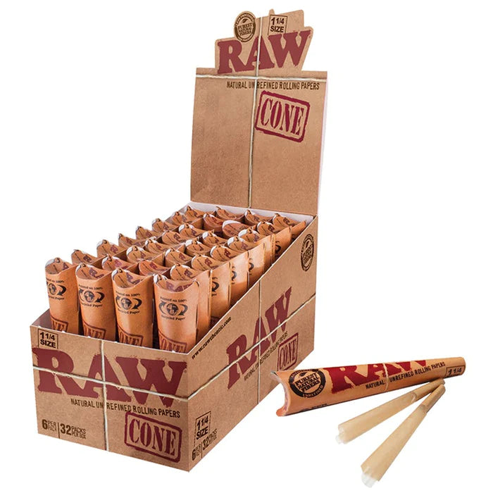 Raw Cones 1 1/4 6CT / 32CT Box