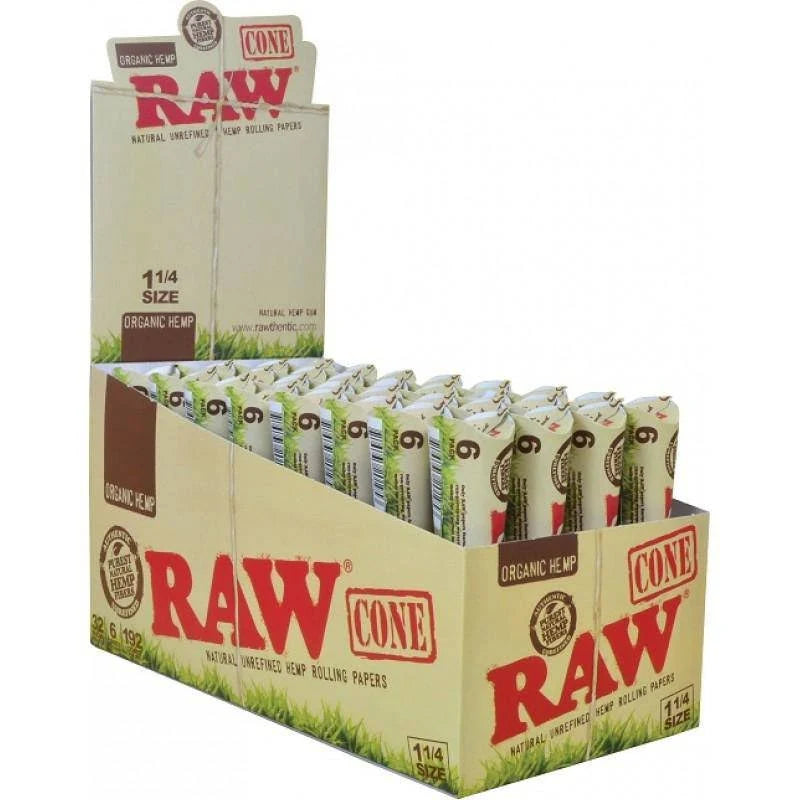 Raw Cones 1 1/4 6CT / 32CT Box